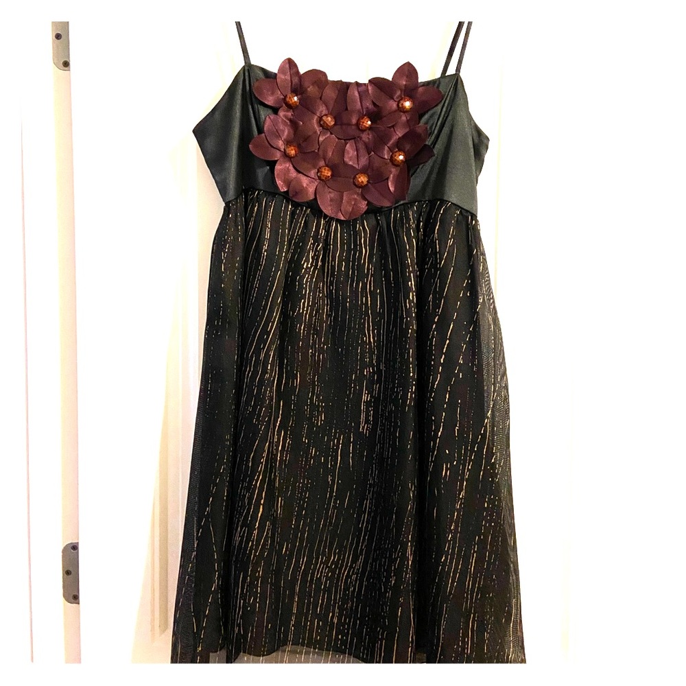 Unique black cocktail dress